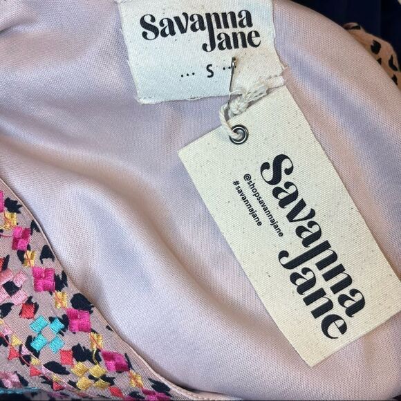 Savanna Jane Daria Embroidered Babydoll Dress - Picture 12 of 12